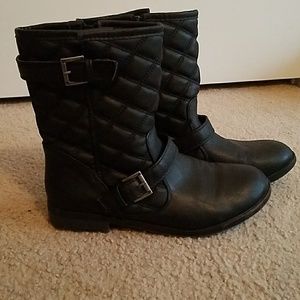 Black JustFab Boots Size 8